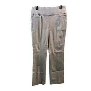 APT 9 Women's Gray Tweed Straight Leg Pull On Pants Size Medium